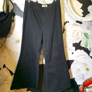 Free People black flared denim size 33 NWOT